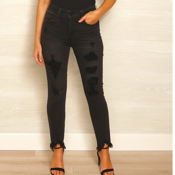 American Eagle Super Stretch X Women's Size 2 High Rise Distressed Jegging Jean - Picture 1 of 8